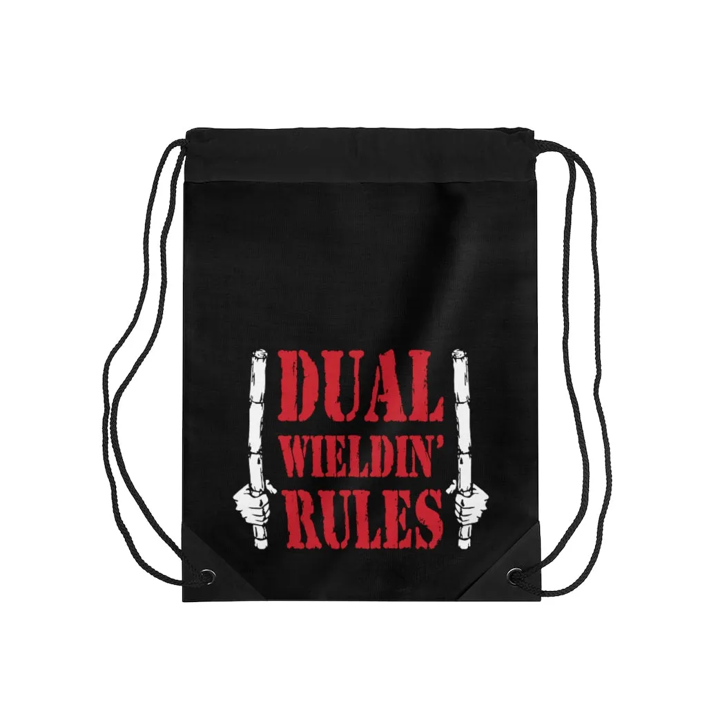 Dual Wieldin' Rules 2 - Drawstring Bag