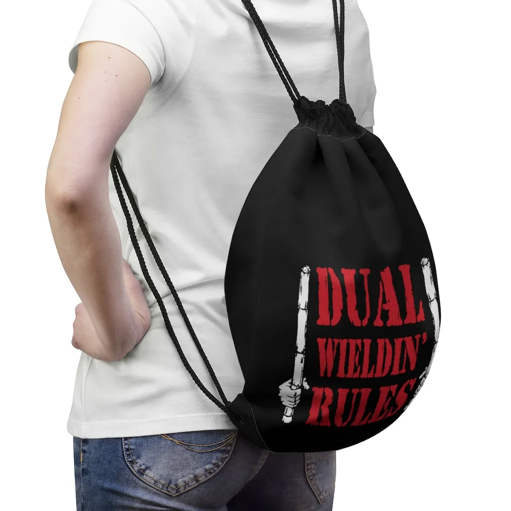 Dual Wieldin' Rules 2 - Drawstring Bag