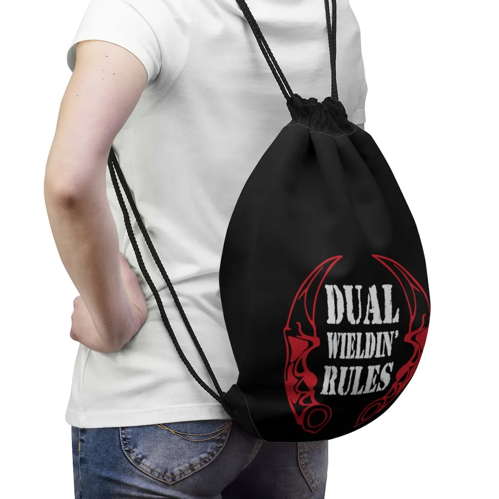 Dual Wieldin' Rules 2 - Drawstring Bag