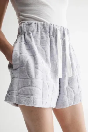Elka Collective - Monogram Towelling Short Cornflower Blue