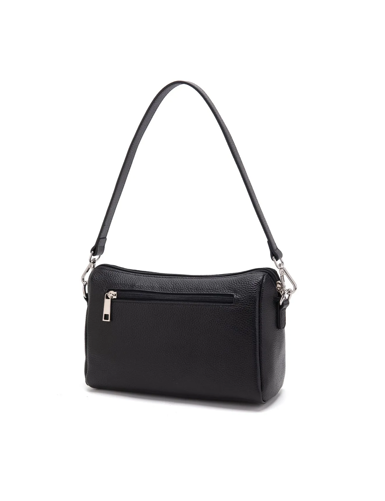 ELLA LEATHER XBODY BAG- E1-0843-BLK- NEW IN