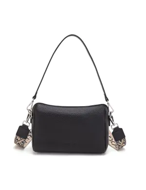ELLA LEATHER XBODY BAG- E1-0843-BLK- NEW IN