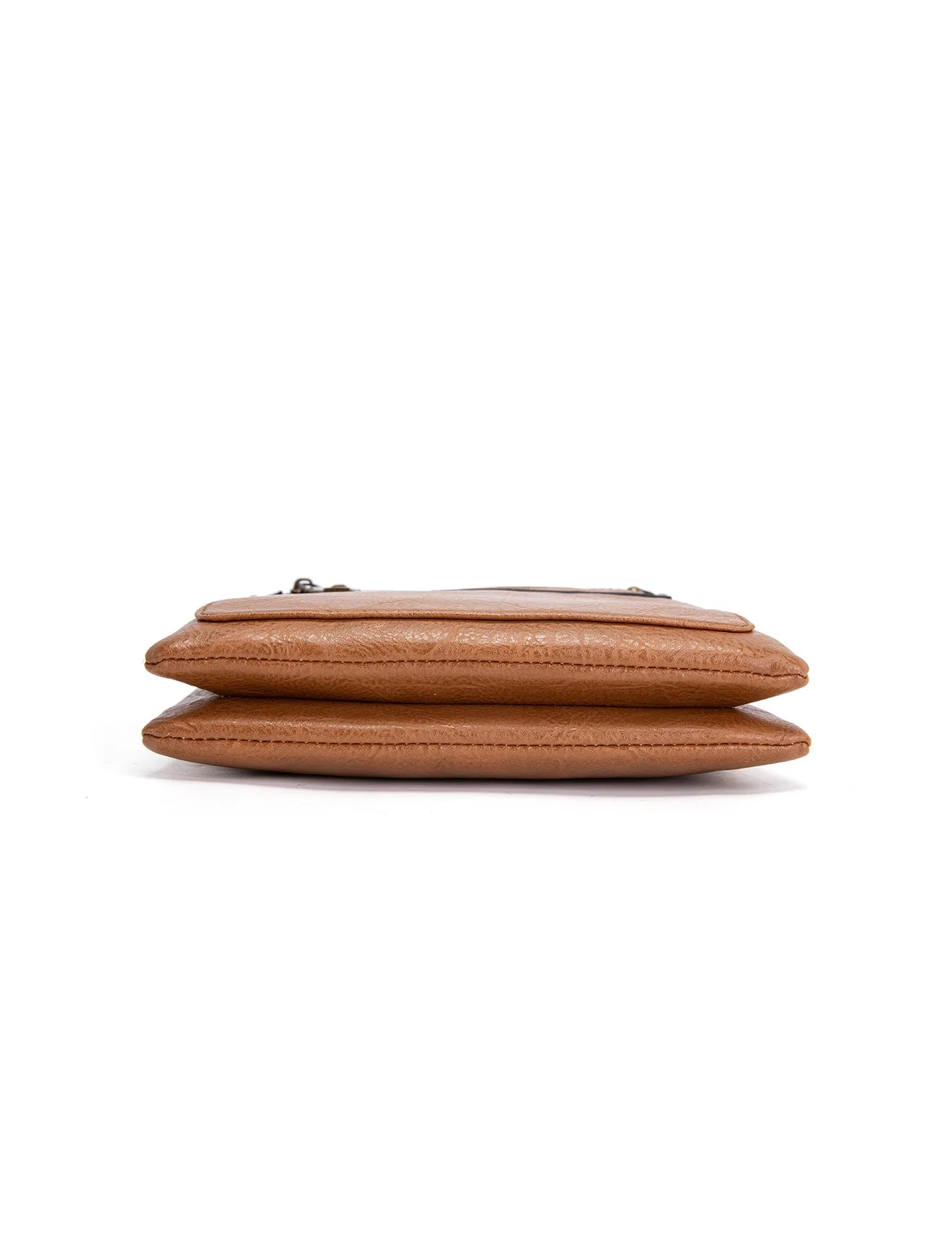 EMI VEGAN XBODY BAG- XB-2339-TAN