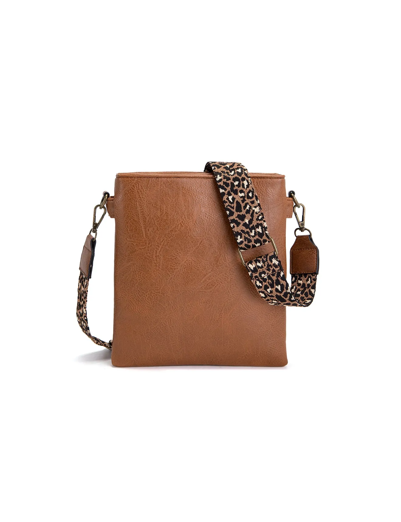 EMI VEGAN XBODY BAG- XB-2339-TAN