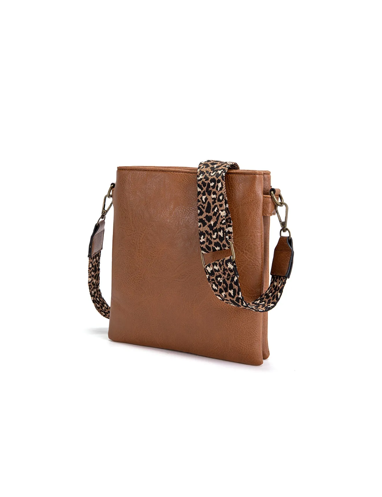 EMI VEGAN XBODY BAG- XB-2339-TAN