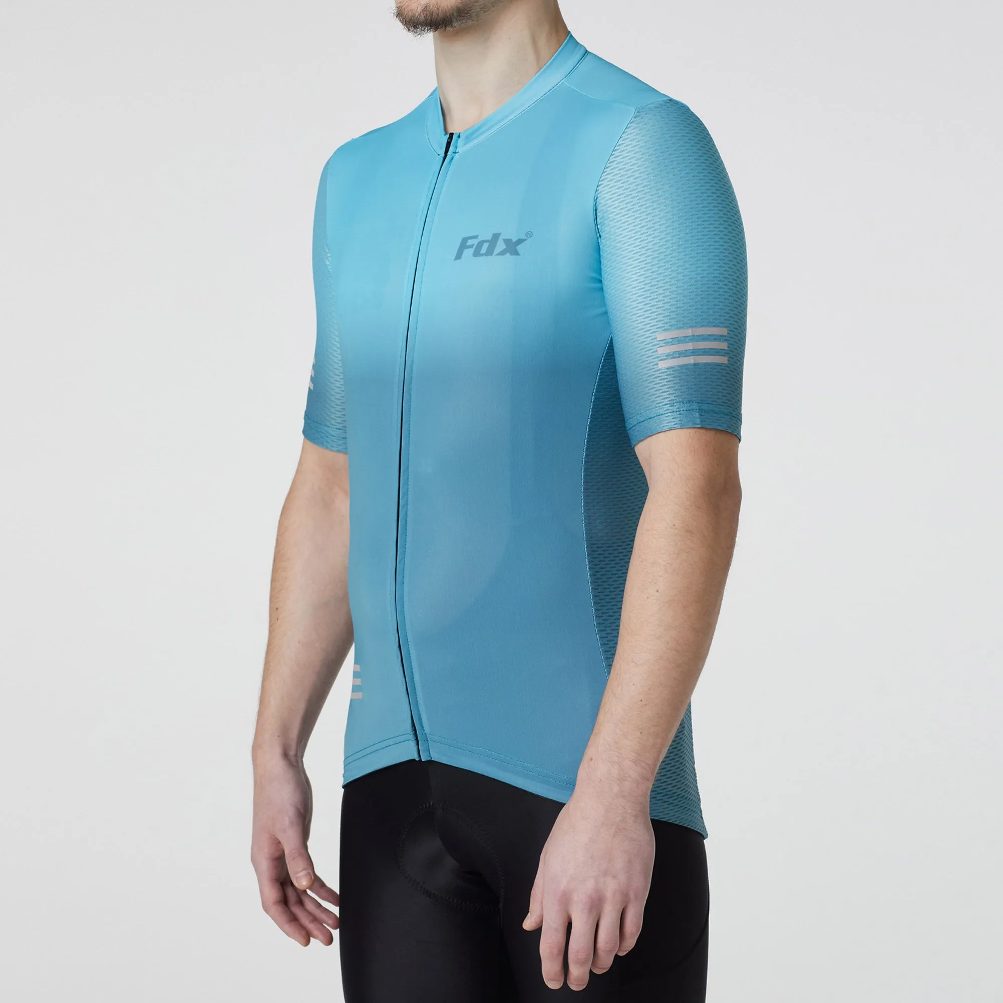 Fdx Duo Blue Men's & Boy's Short Sleeve Summer Cycling Jersey