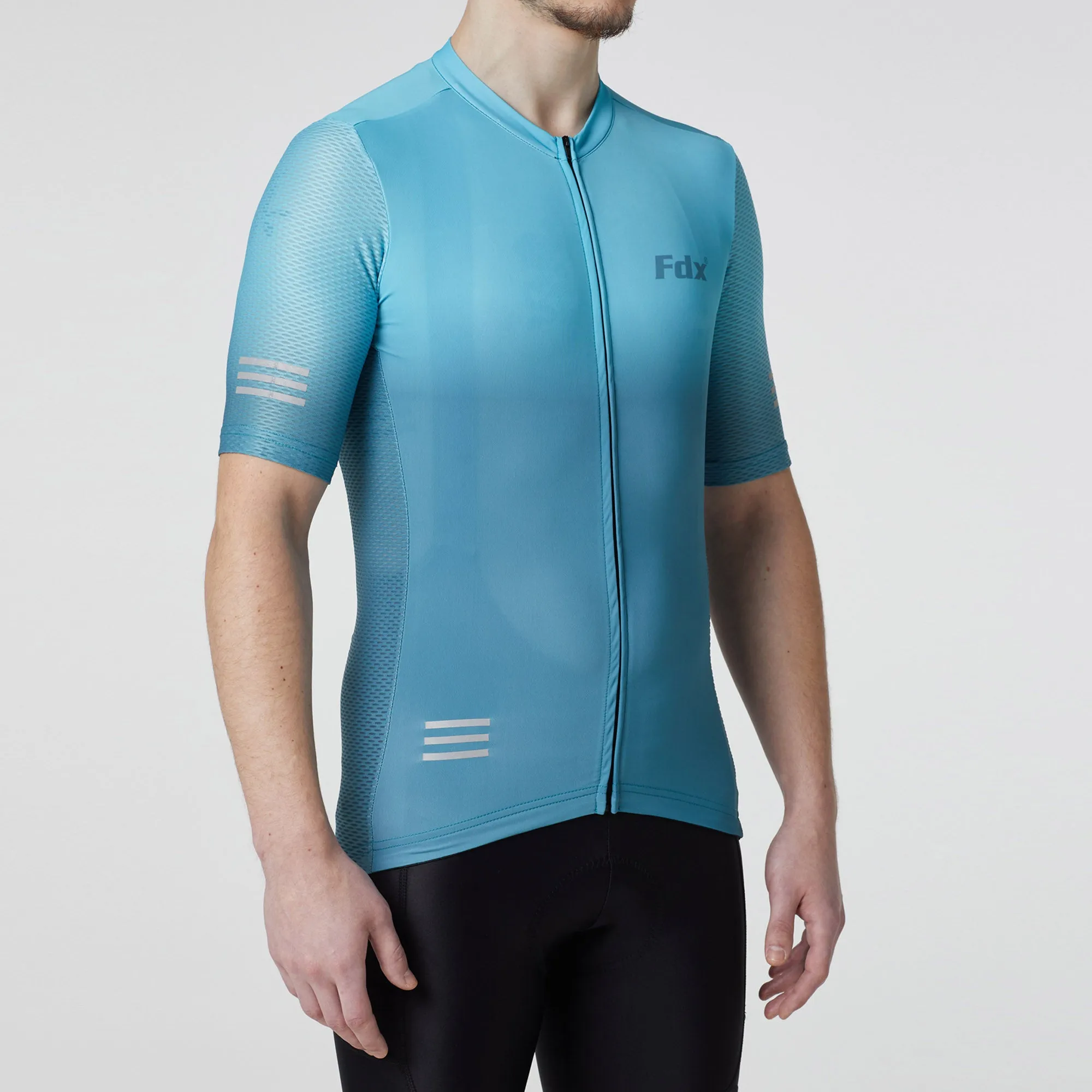 Fdx Duo Blue Men's & Boy's Short Sleeve Summer Cycling Jersey