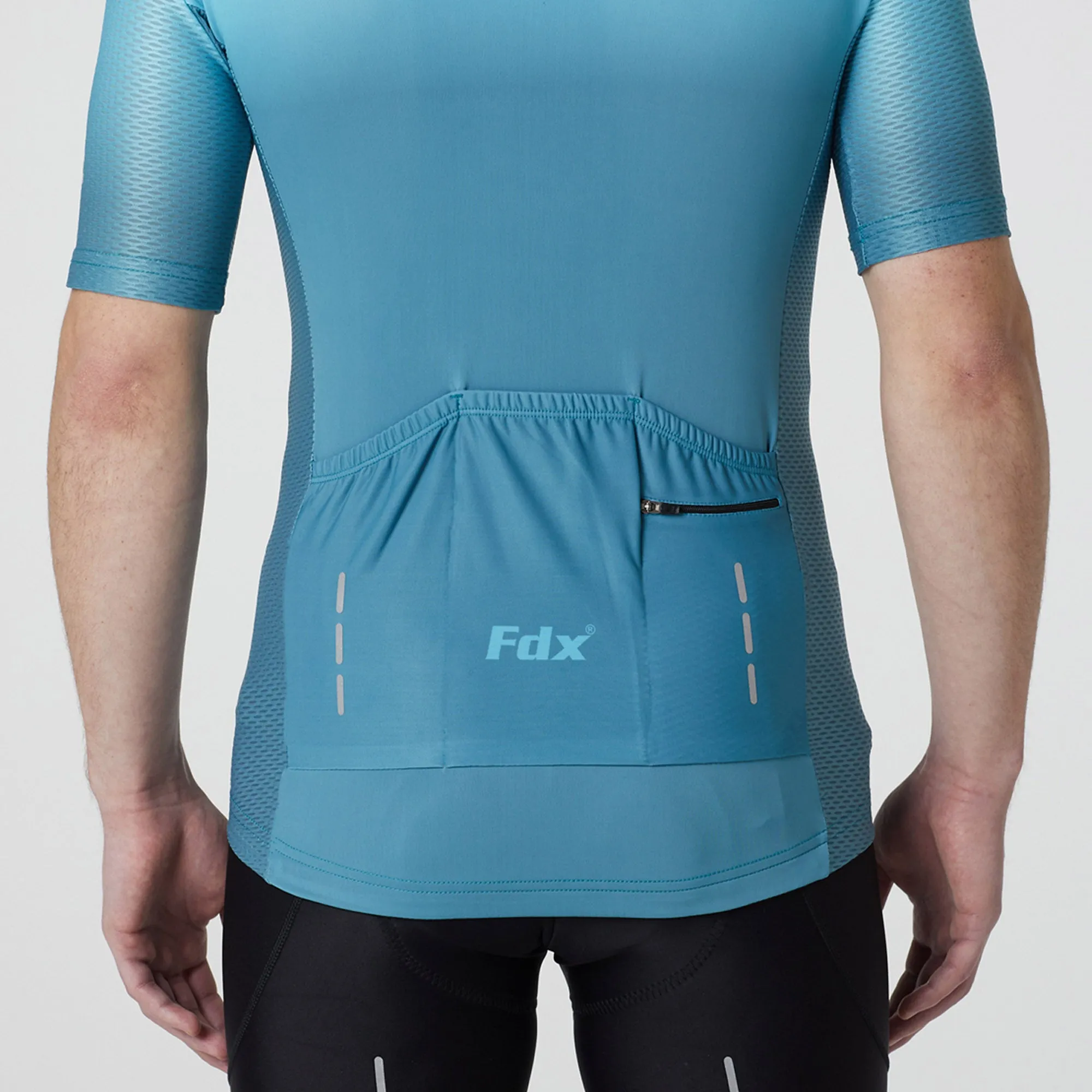 Fdx Duo Blue Men's & Boy's Short Sleeve Summer Cycling Jersey