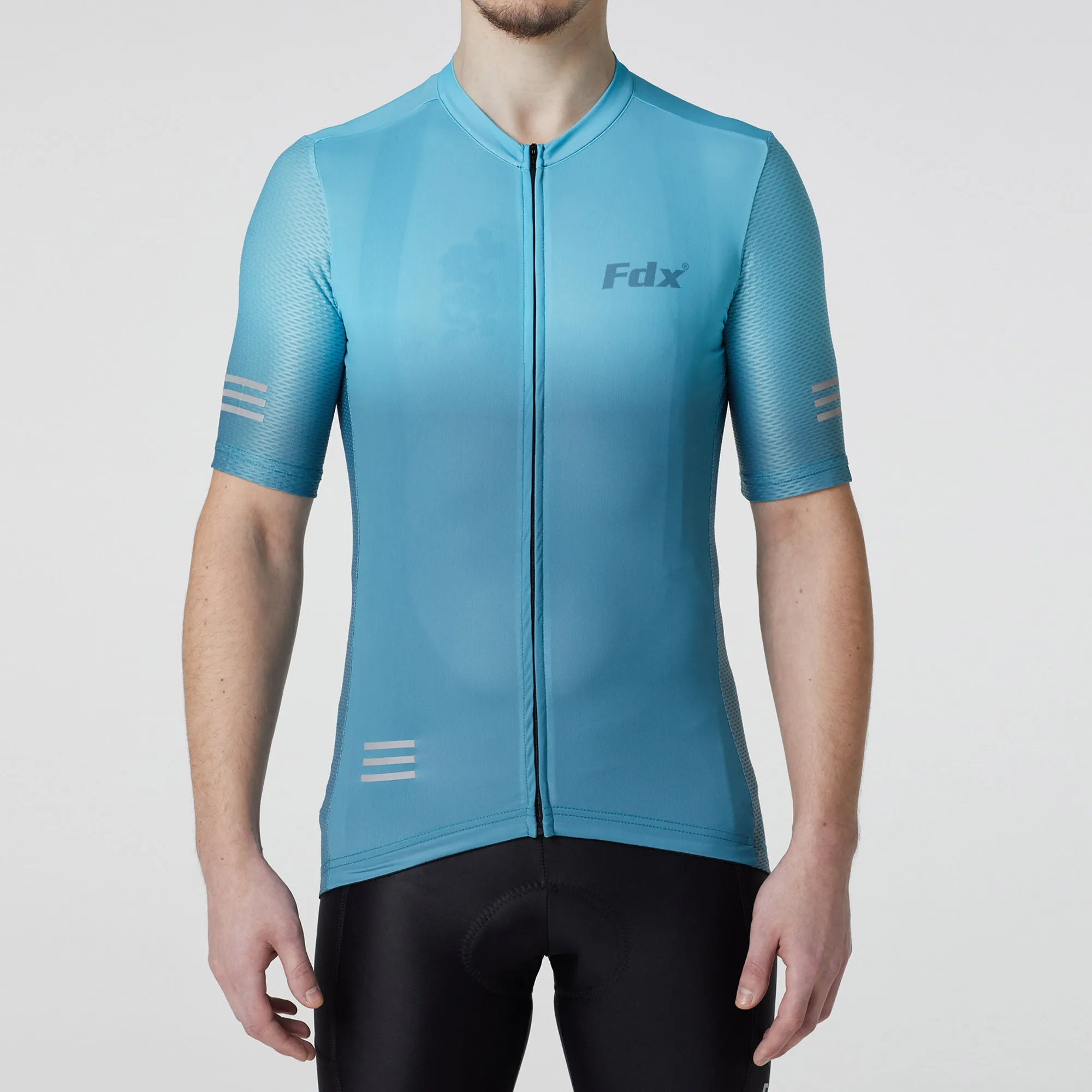 Fdx Duo Blue Men's & Boy's Short Sleeve Summer Cycling Jersey