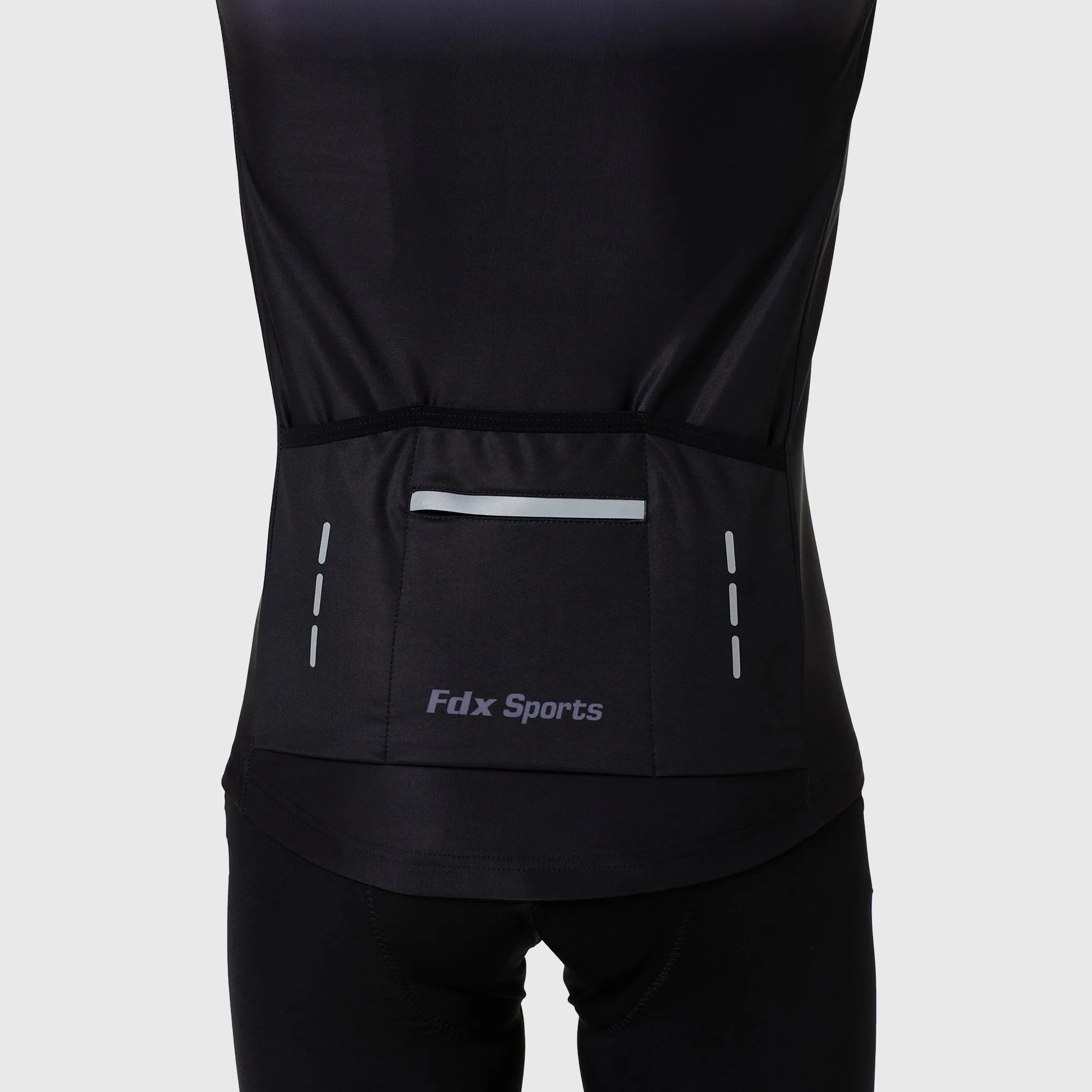 Fdx Duo Men's & Boy's Grey / Black Thermal Roubaix Long Sleeve Cycling Jersey