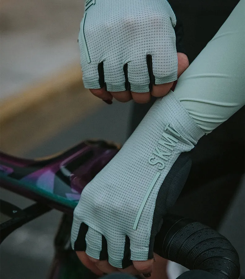 FINGERLESS CYCLING GLOVES MINIMA LIME CREAM