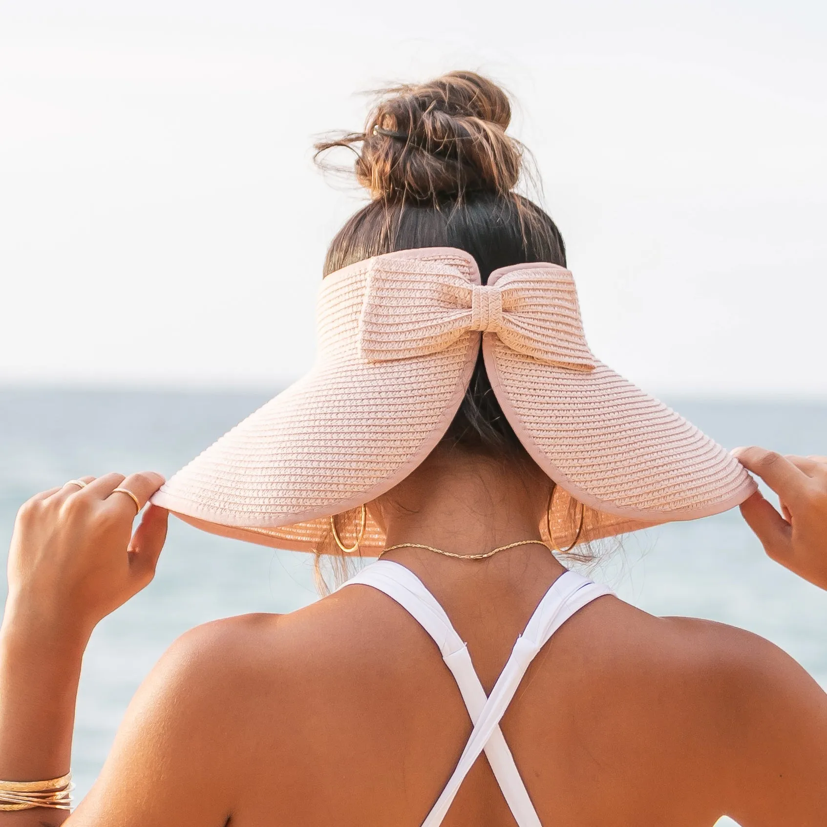 Foldable Wide Brim Bow Visor