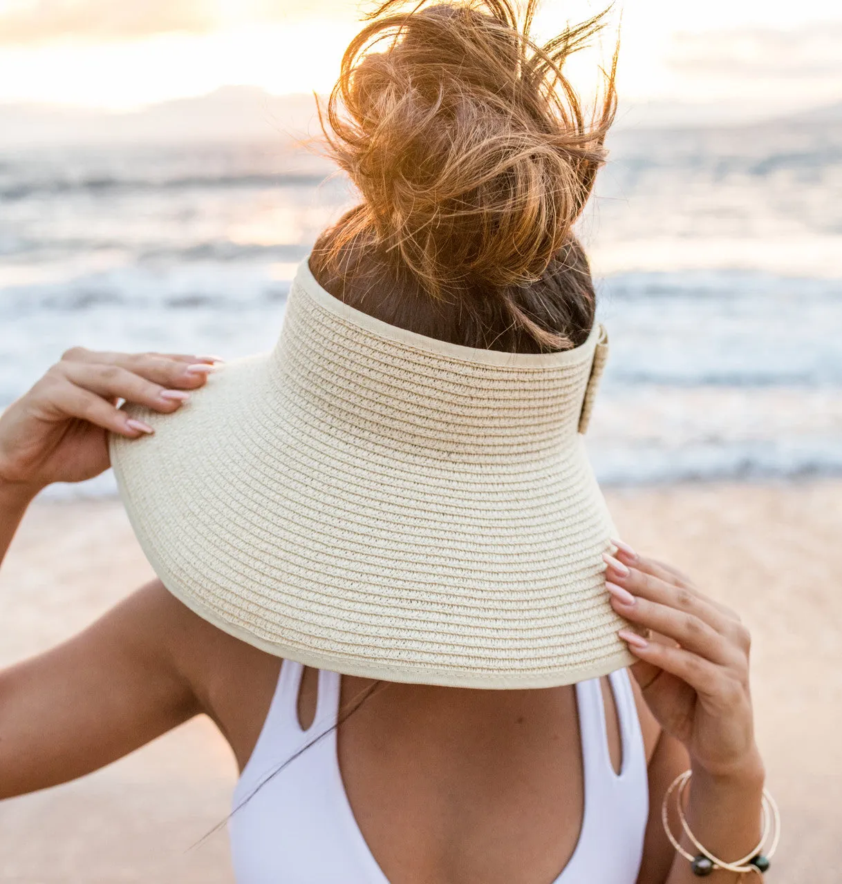 Foldable Wide Brim Bow Visor