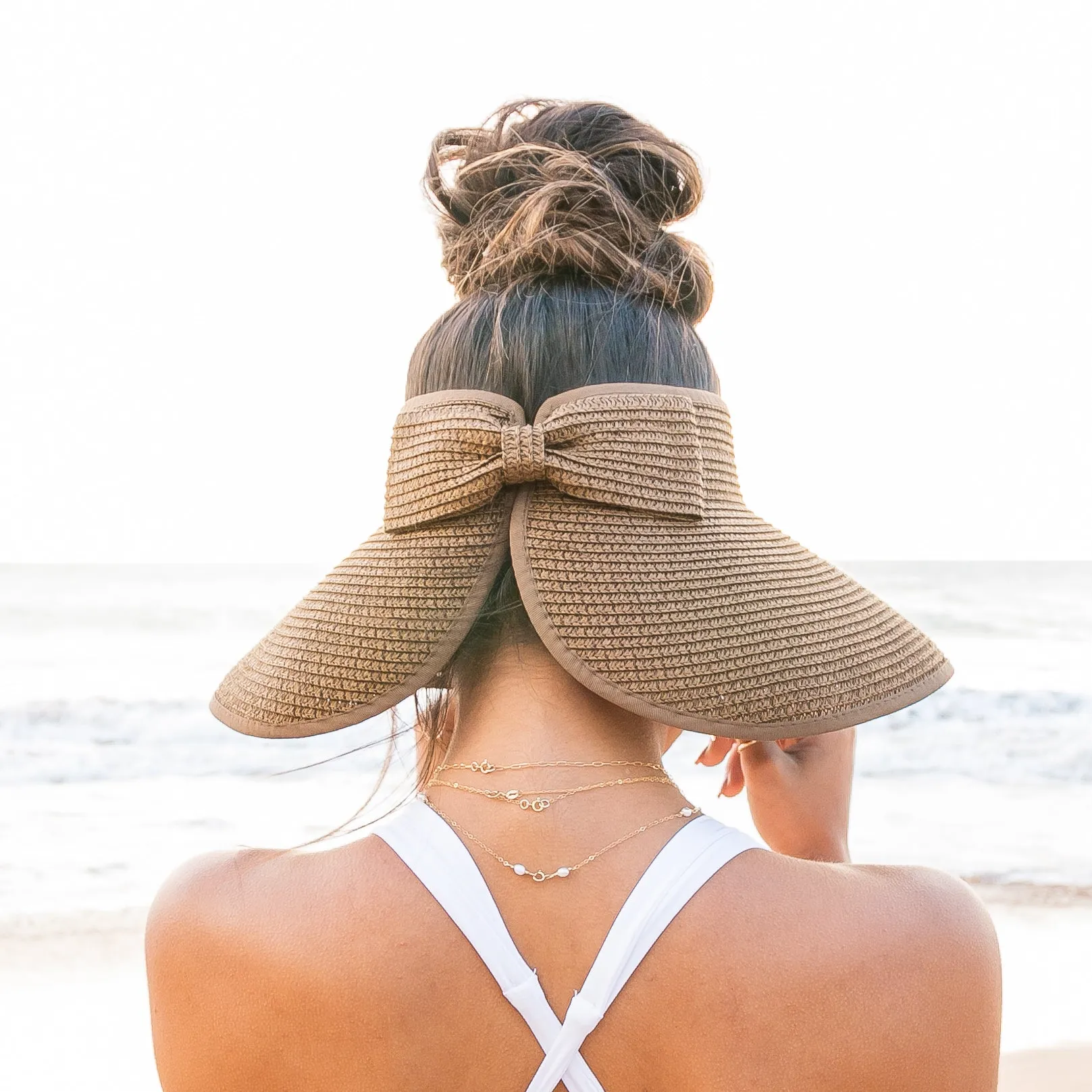 Foldable Wide Brim Bow Visor