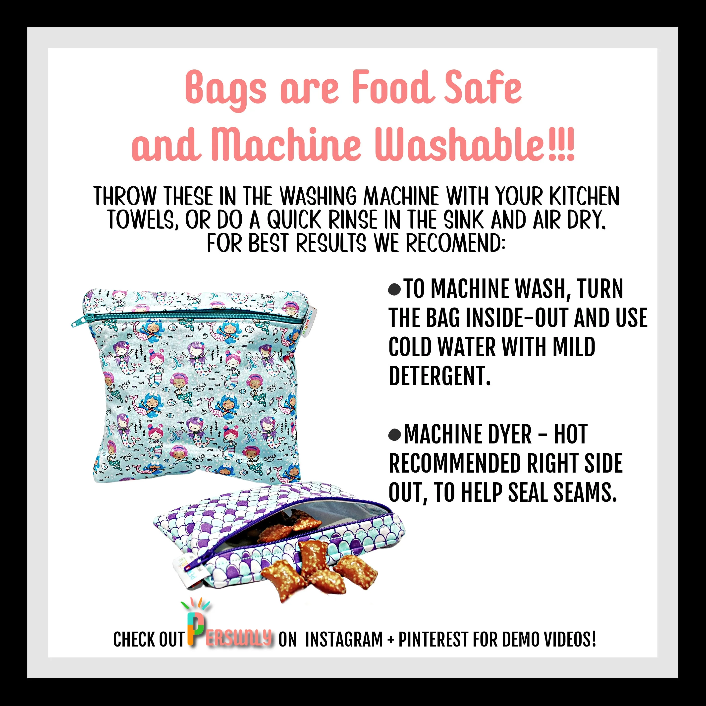 Football Personalized Reusable Food Bag