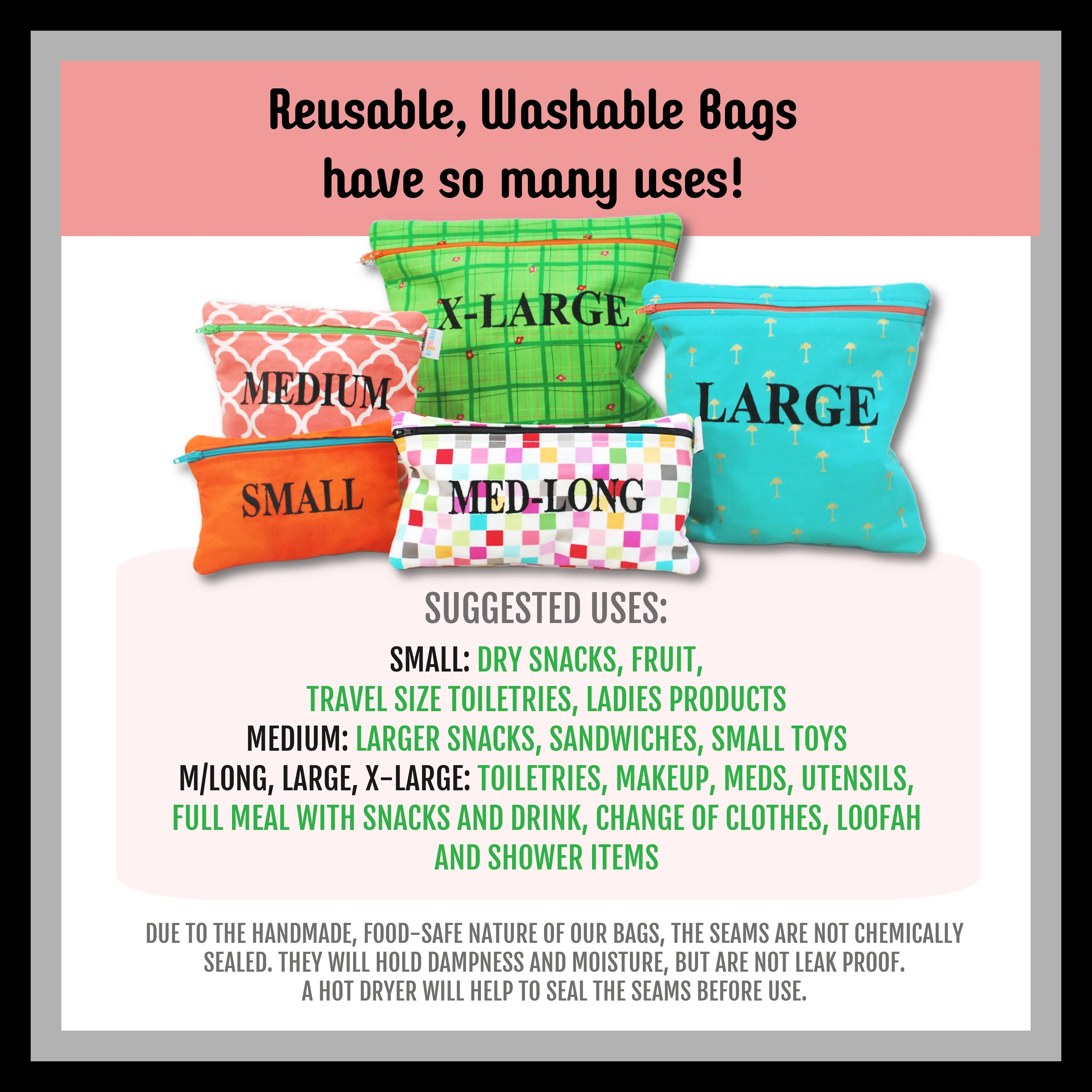 Football Personalized Reusable Food Bag