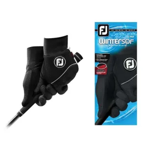 FootJoy WinterSof Pair M Black Regular Pair (66905E)