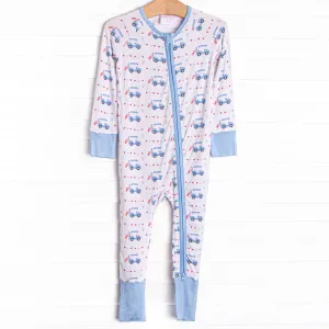 Freedom Fairway Bamboo Zippy Pajama, Blue