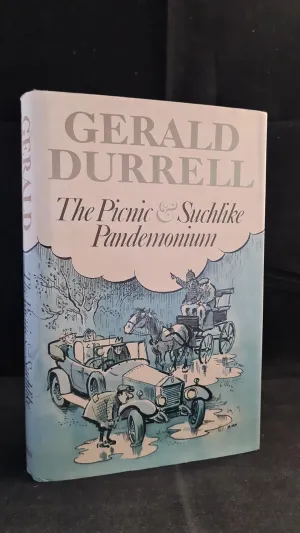 Gerald Durrell - The Picnic & Suchlike Pandemonium, Collins, 1979, 1st, Signed, Doodle