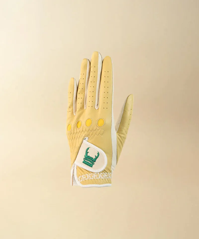 GFJ Golf Women's Driving Glove - Yellow