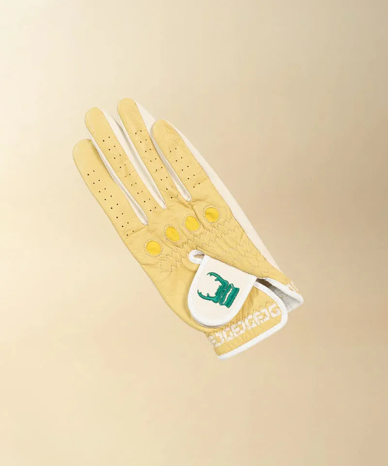 GFJ Golf Women's Driving Glove - Yellow