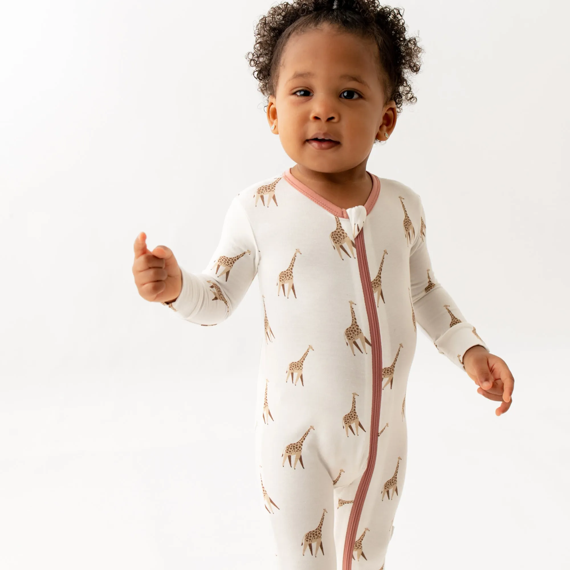 Giraffe Zippered Footie