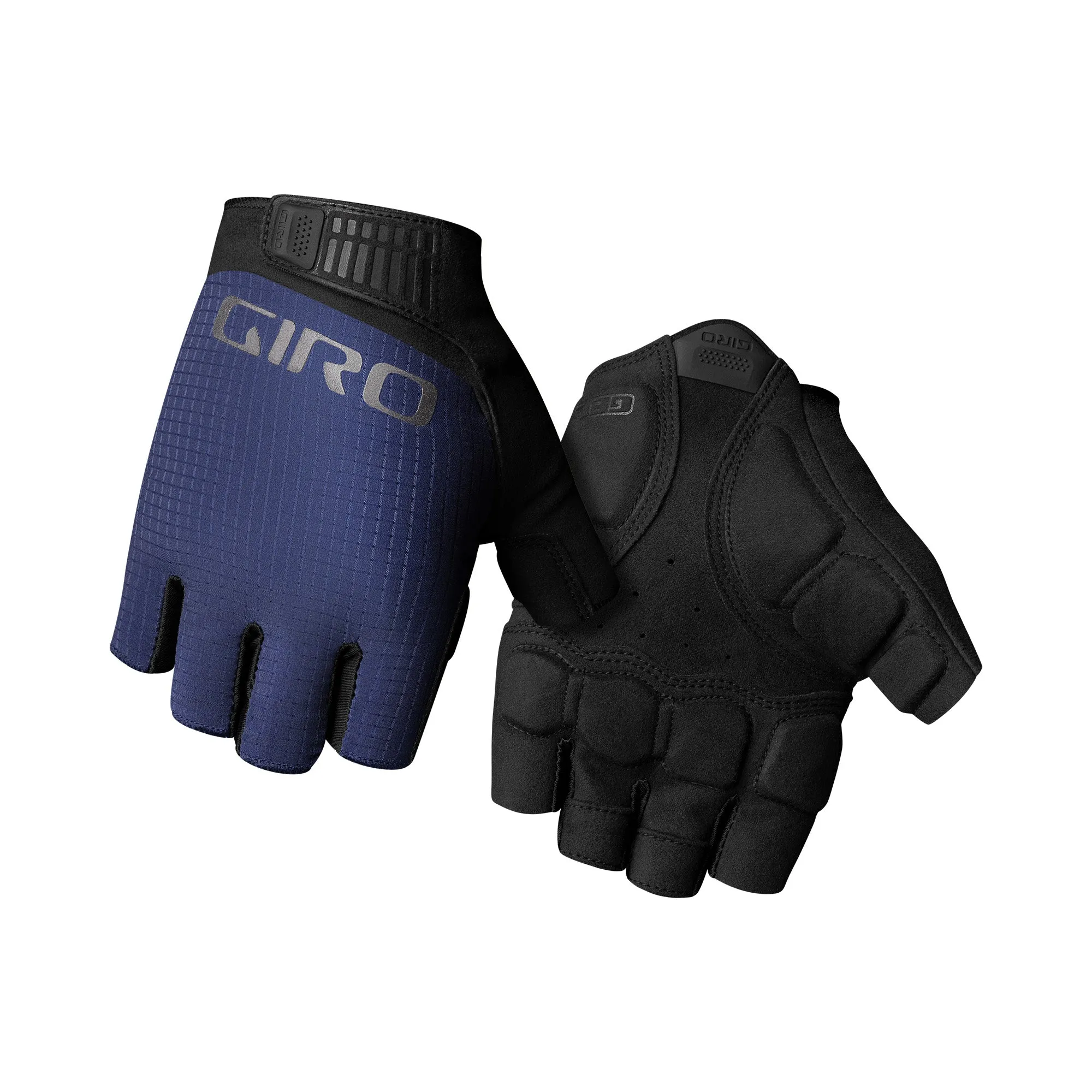 Giro Bravo Ii Gel Short Finger Gloves Midnight Blue Medium