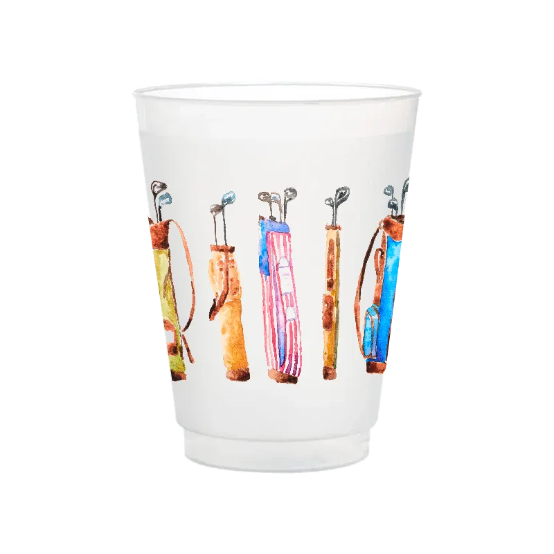 Golf Bags Frosted Cups | Set of 6