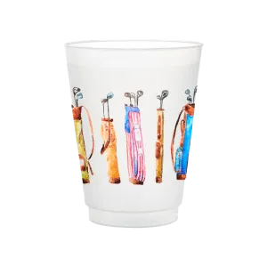 Golf Bags Frosted Cups | Set of 6
