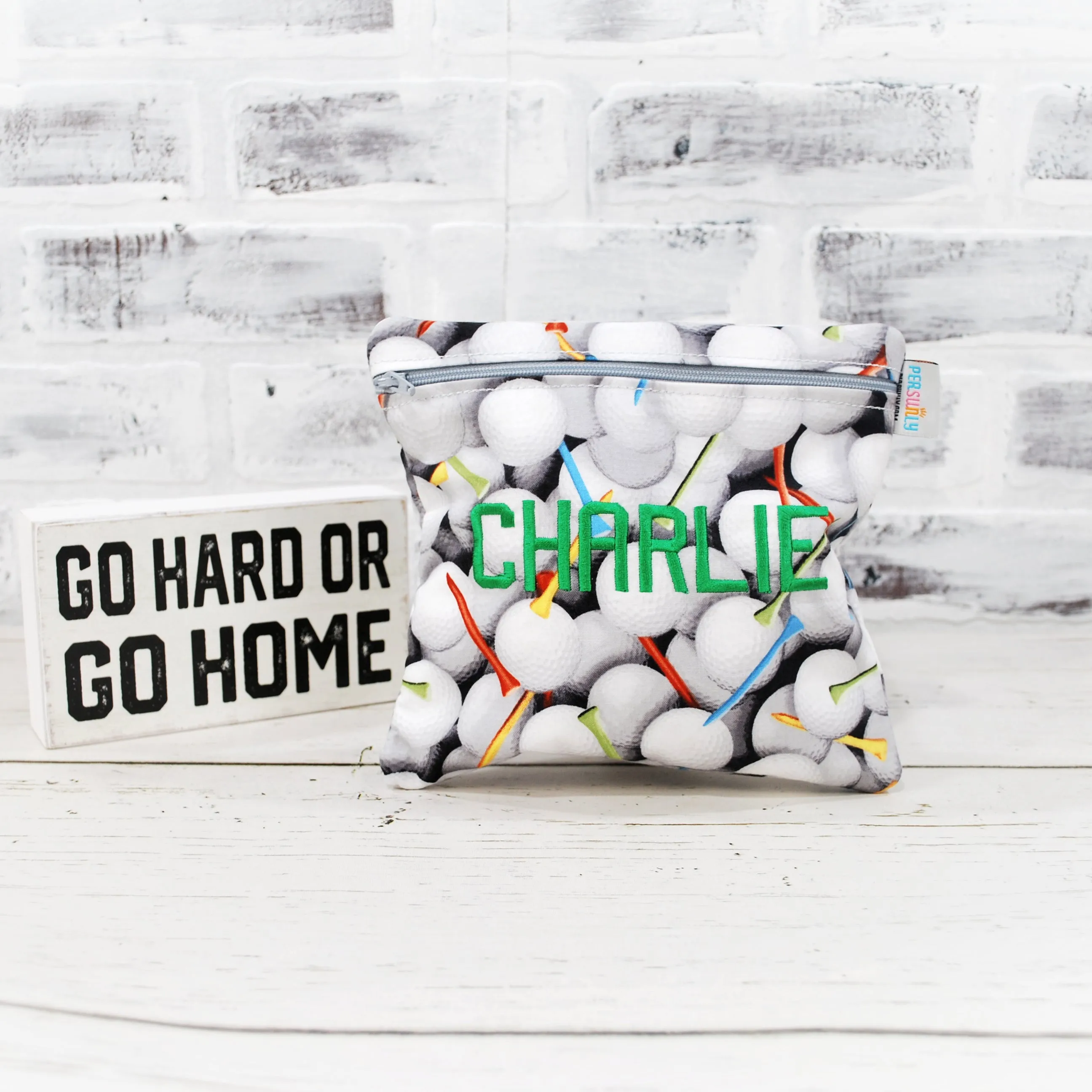 Golf Ball Personalized Reusable Food Bag