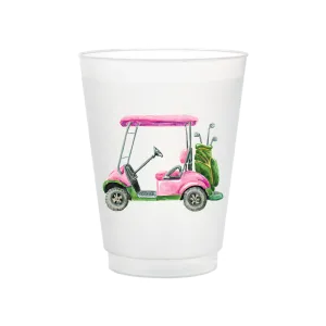 Golf Cart Frosted Cup