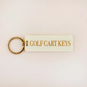 Golf Cart Keys Keychain - Butter Yellow - Final Sale