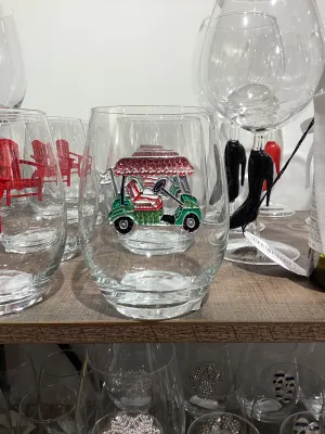 Golf Cart Stemless