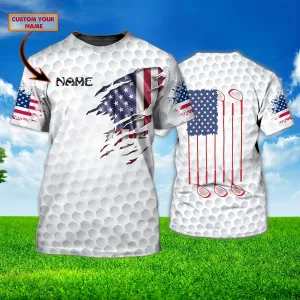 Golf T - Personalized Name 3D Tshirt - TD96