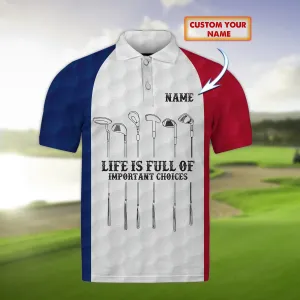 Golfer - Personalized Name 3D Polo Shirt 06 - CV98