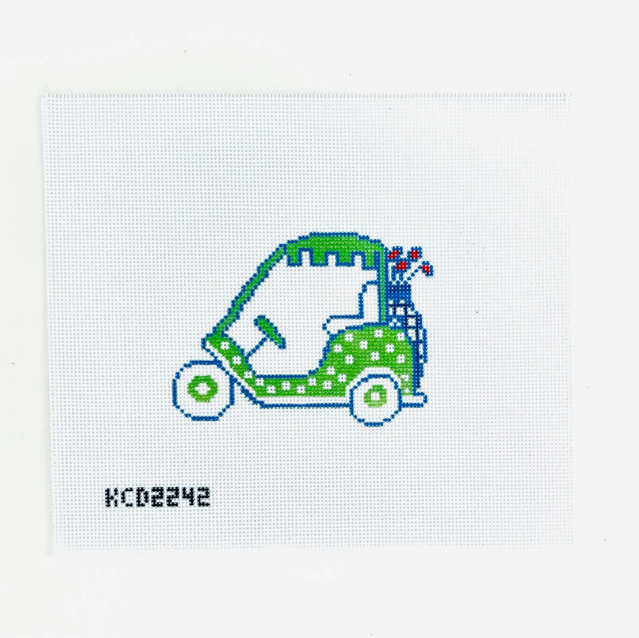 Green Golf Cart