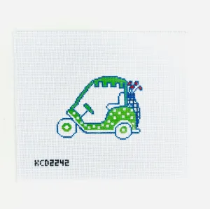 Green Golf Cart