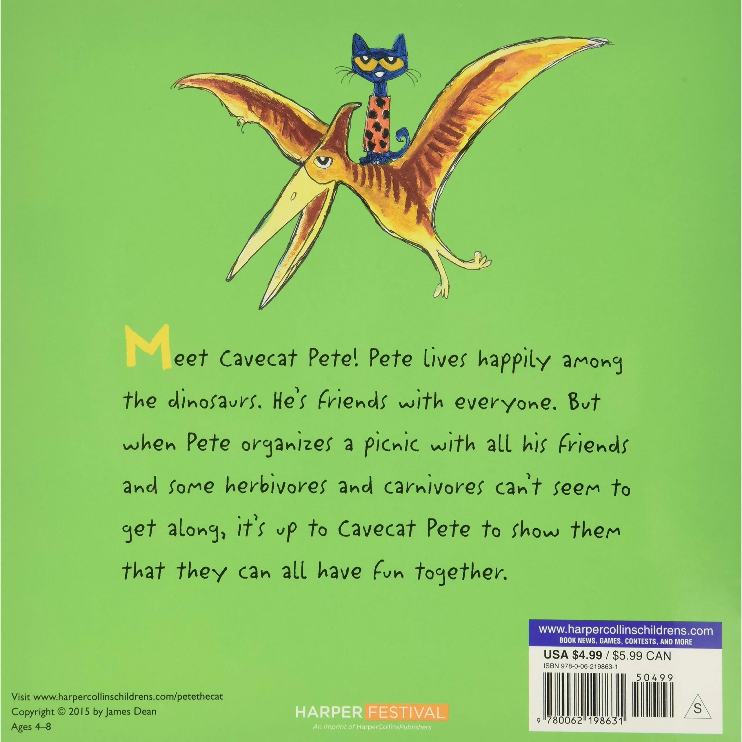Harper Collins: Pete the Cat: Cavecat Pete (Paperback Book)