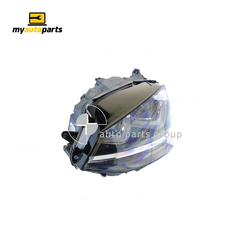 Head Lamp Passenger Side Genuine Suits Volkswagen Golf MK 7 2015 to 2017