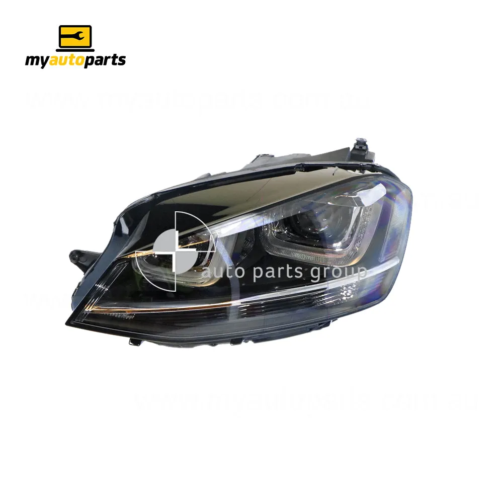 Head Lamp Passenger Side Genuine Suits Volkswagen Golf MK 7 2015 to 2017
