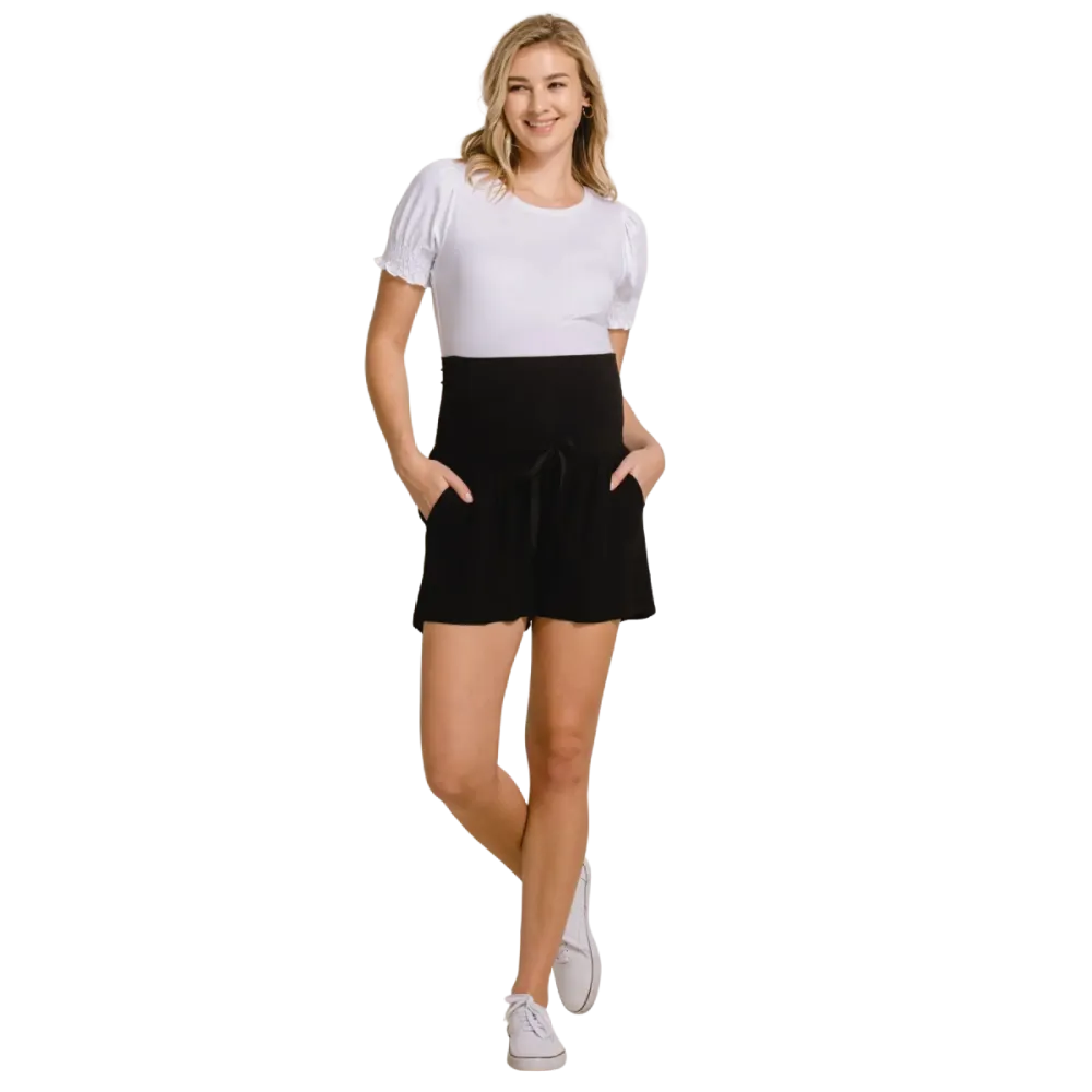 Hello Miz Maternity Shorts with Drawstring