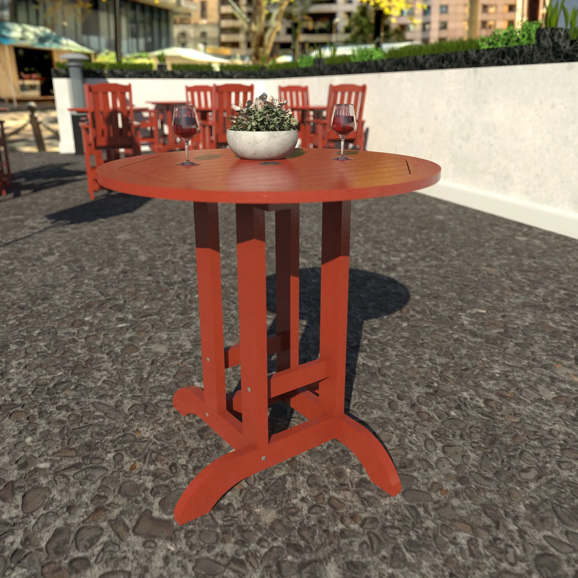 Homestead 36in Diameter Dining Table - Counter Height
