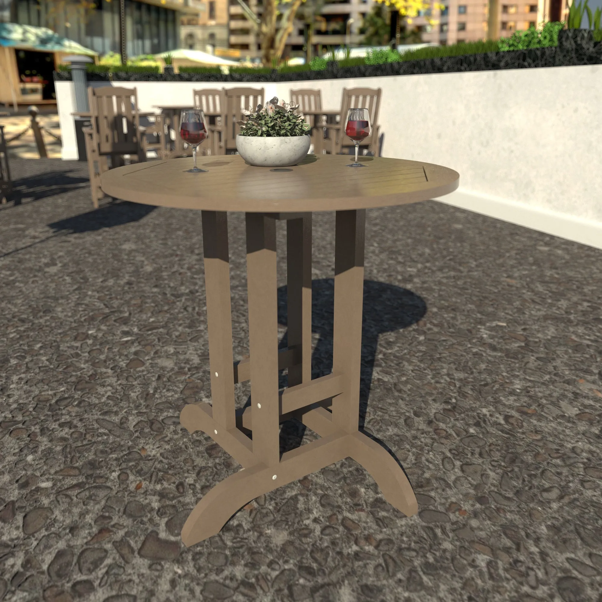 Homestead 36in Diameter Dining Table - Counter Height