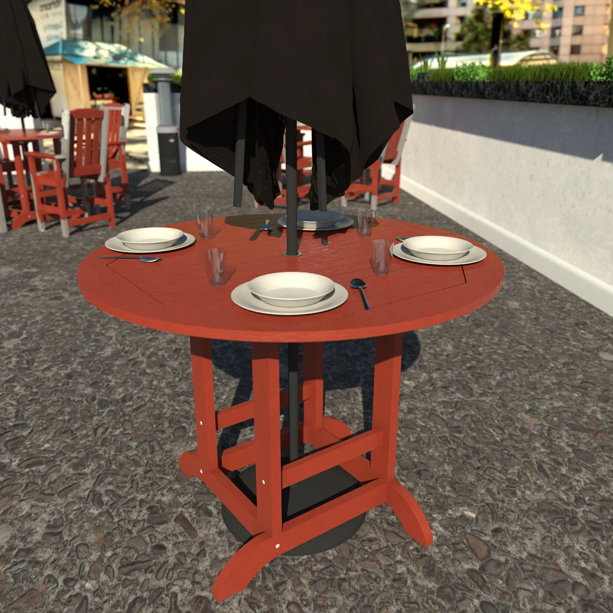 Homestead 48in Diameter Dining Table - Counter Height