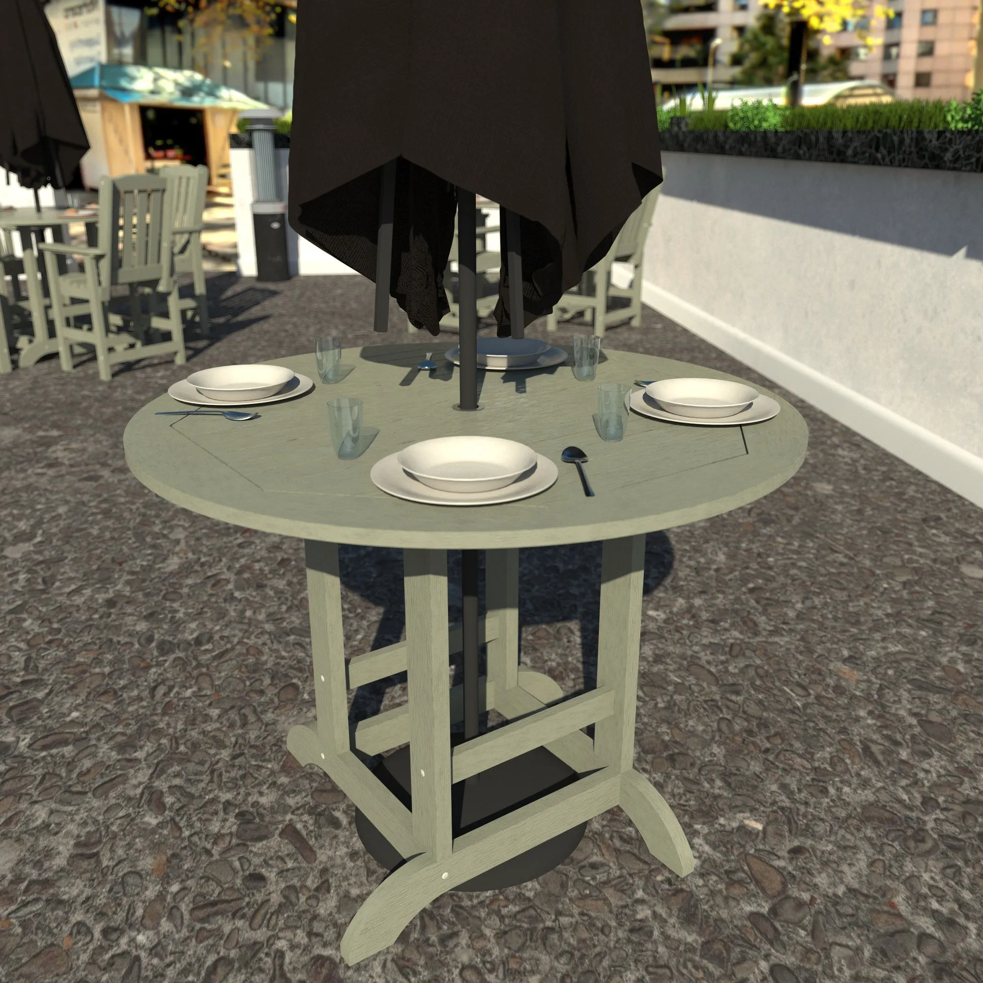 Homestead 48in Diameter Dining Table - Counter Height
