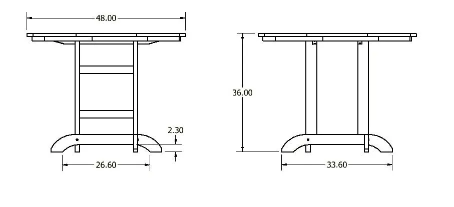 Homestead 48in Diameter Dining Table - Counter Height