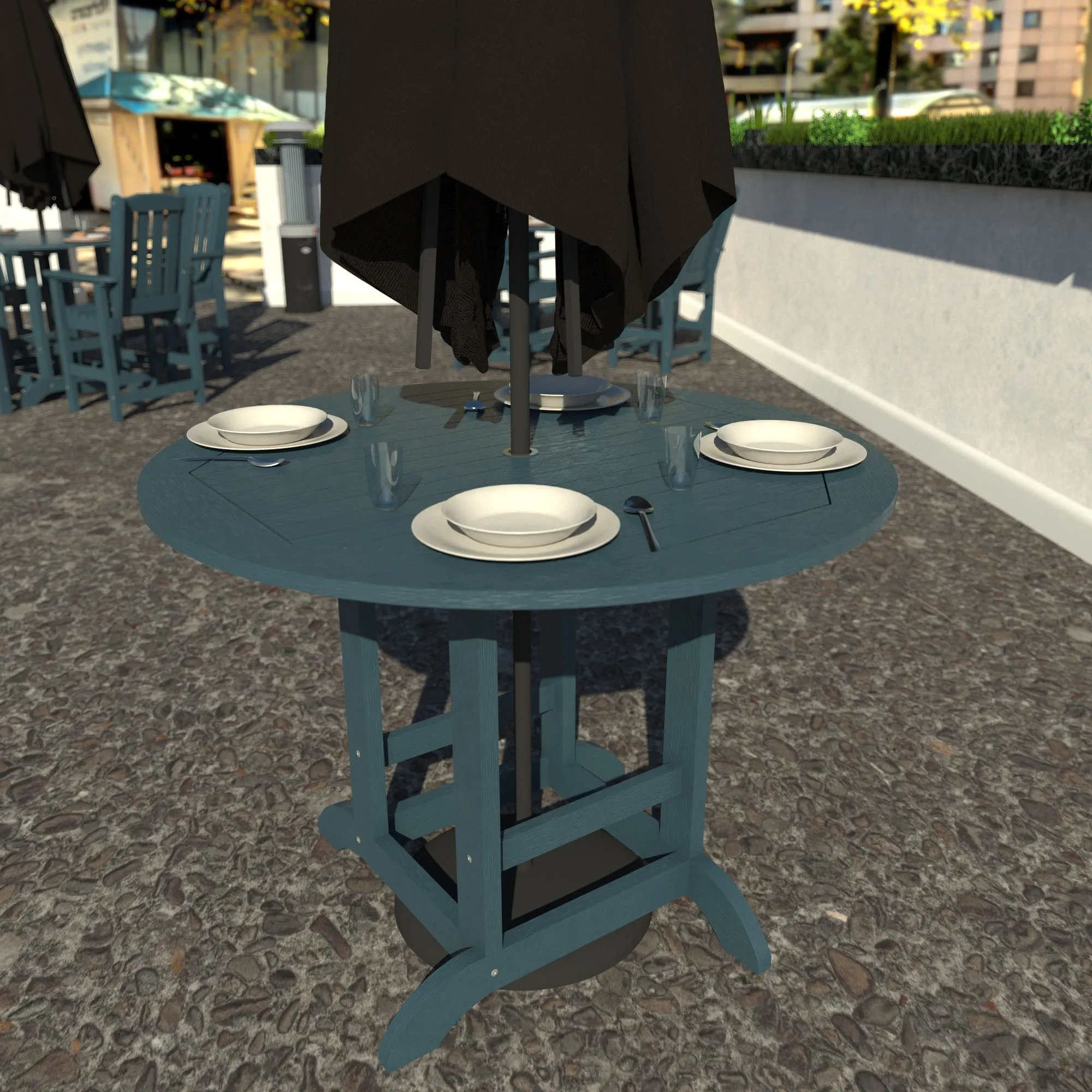 Homestead 48in Diameter Dining Table - Counter Height