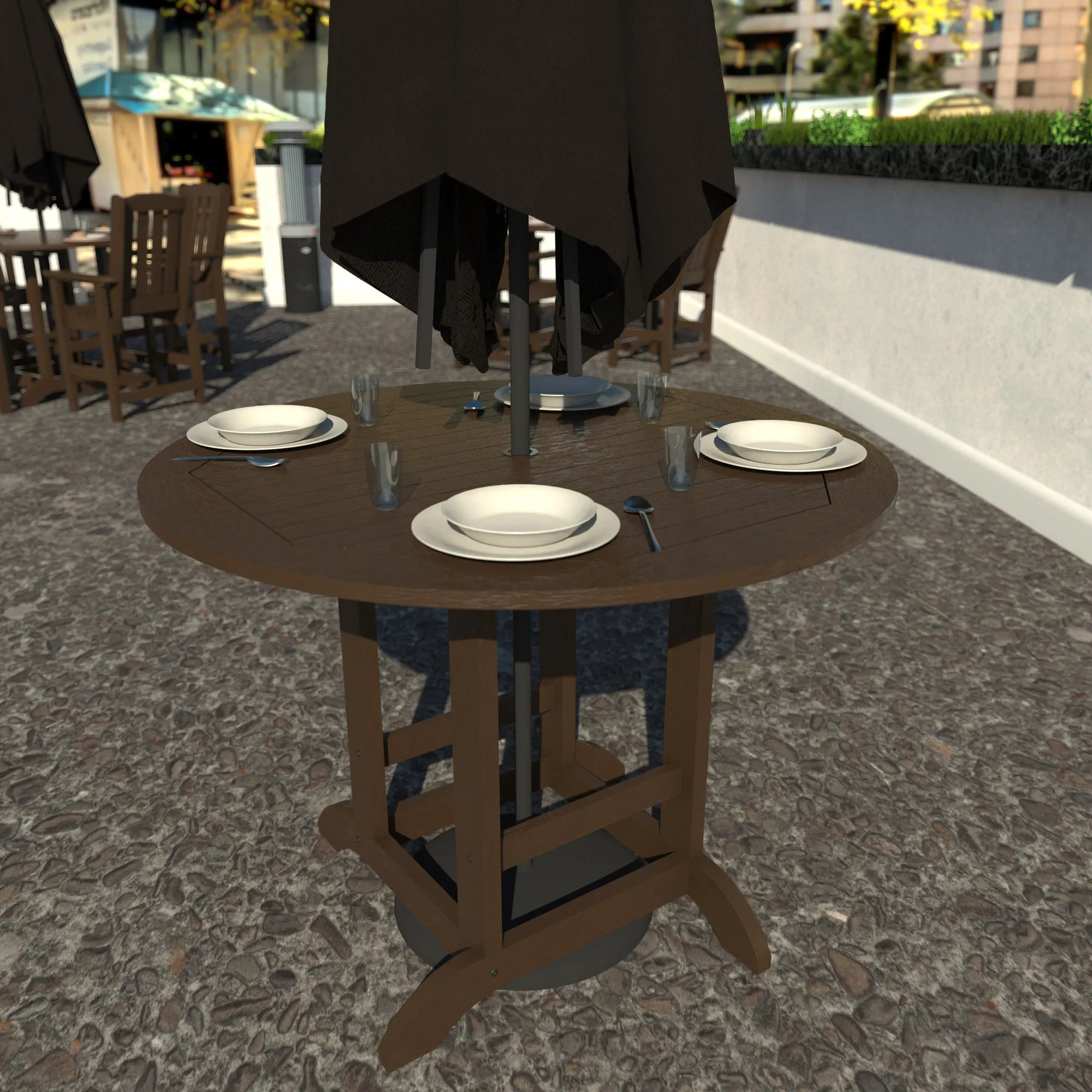 Homestead 48in Diameter Dining Table - Counter Height