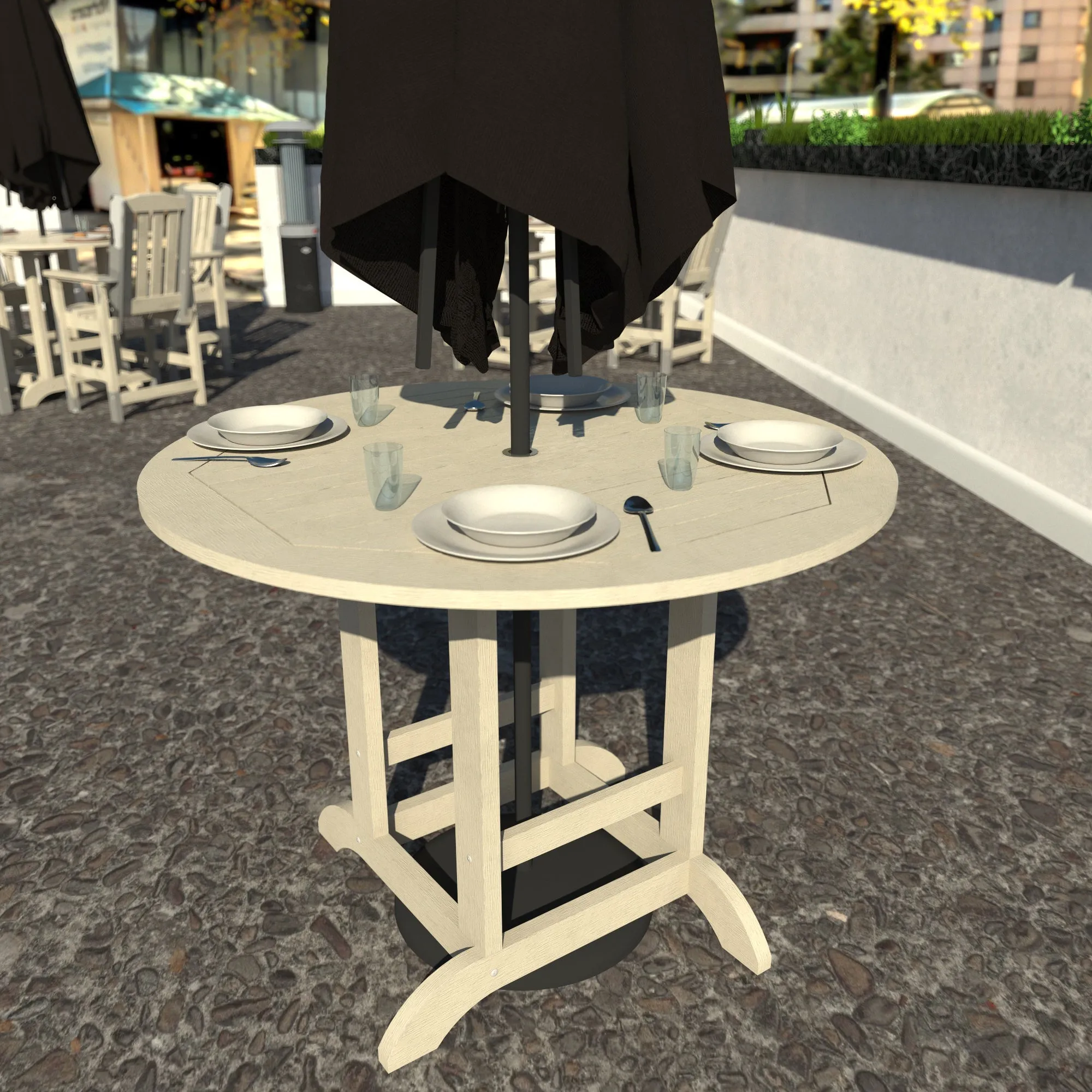 Homestead 48in Diameter Dining Table - Counter Height