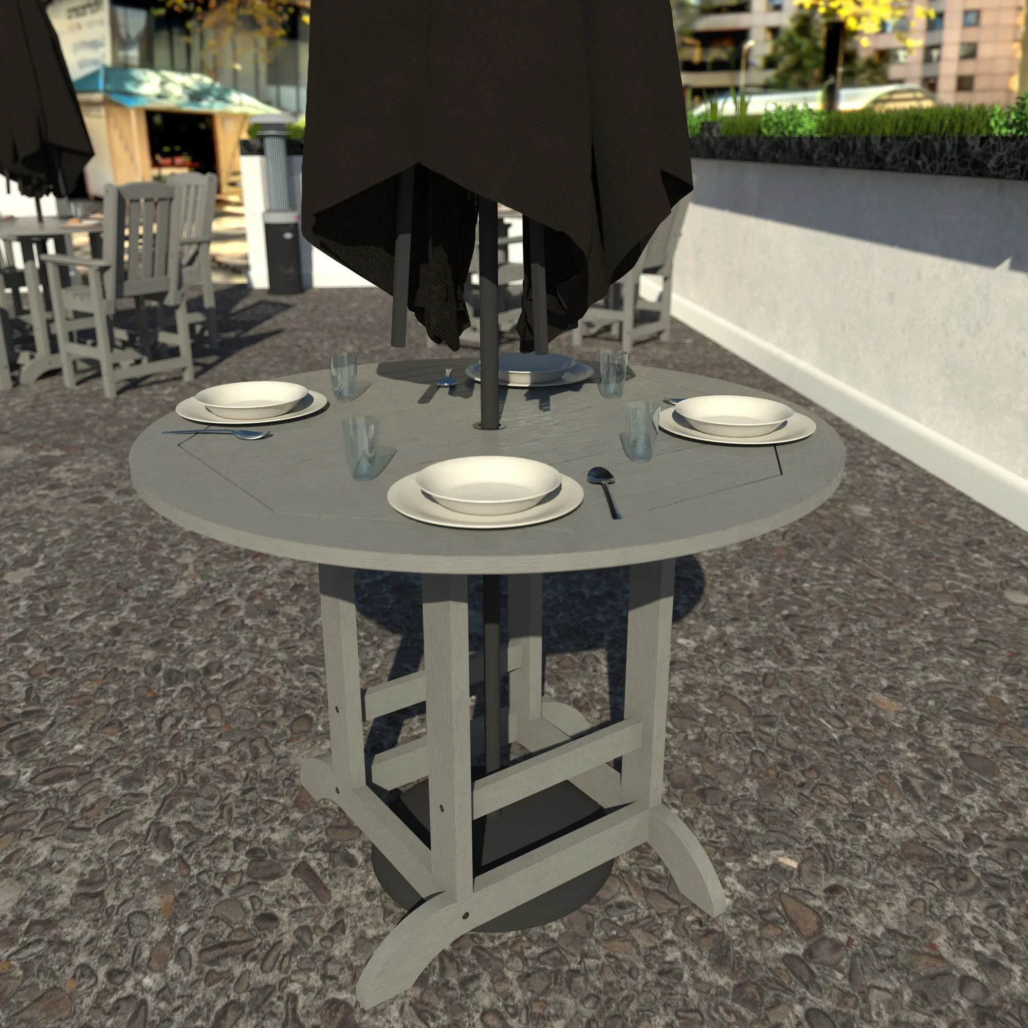 Homestead 48in Diameter Dining Table - Counter Height